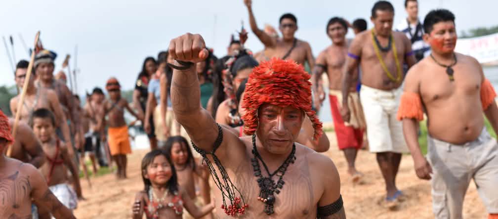 Resistência importante: Munduruku opõem-se a barragem (Foto: Aaron Vincent Elkaim)